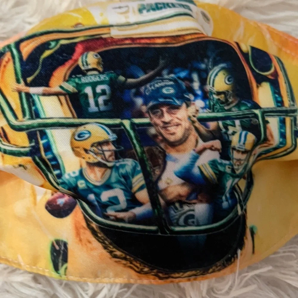 New Aaron Rodgers GB Packers face mask